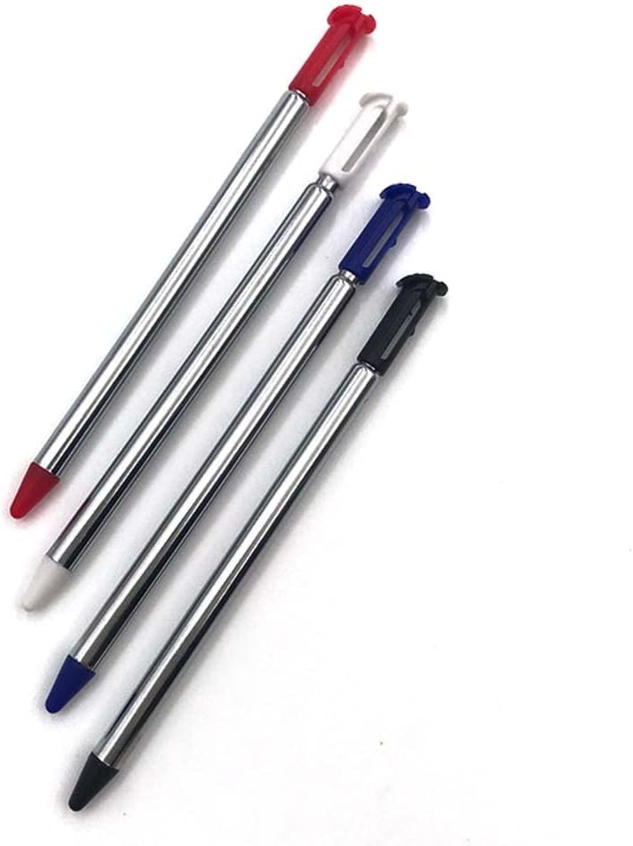 Metal Adjustable Touch Stylus Pen for for New 3DS XL LL Video Stylus Pen Game Accessories (Metal White)